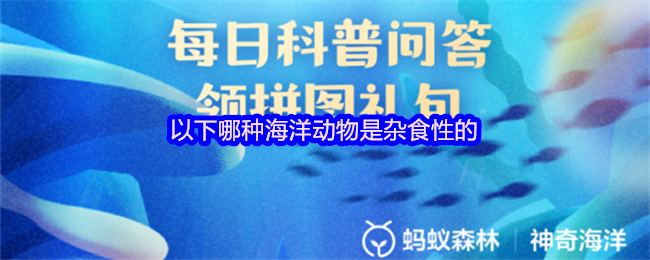 以下哪种海洋动物是杂食性的