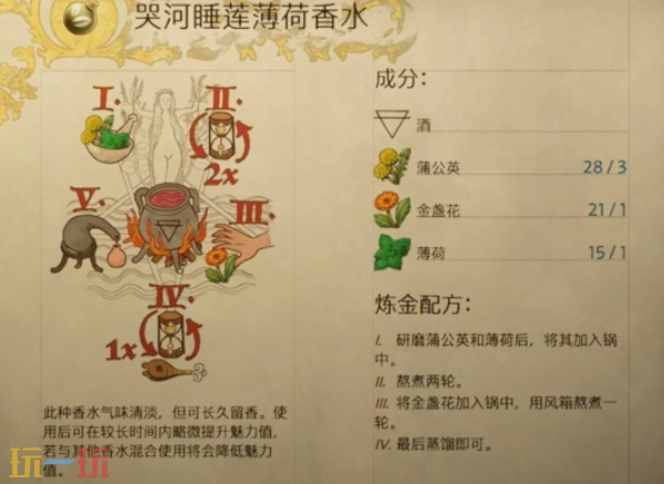 天国拯救2哭河睡莲薄荷香水怎么做 哭河睡莲薄荷香水制作攻略