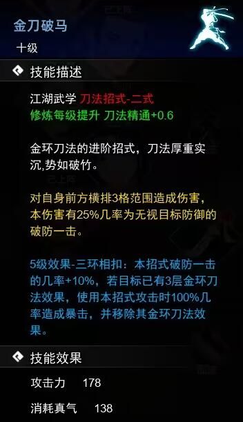 《逸剑风云决》刀法武学收集攻略