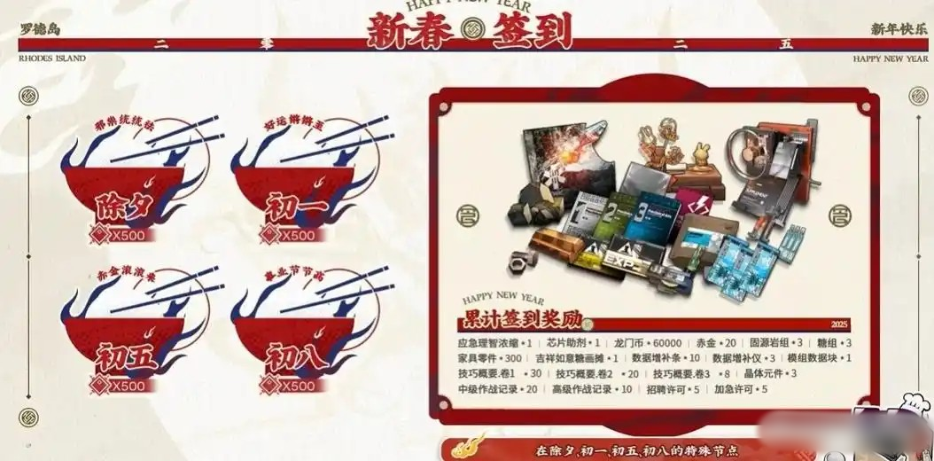《明日方舟》2025春节福利活动奖励获取指南4
