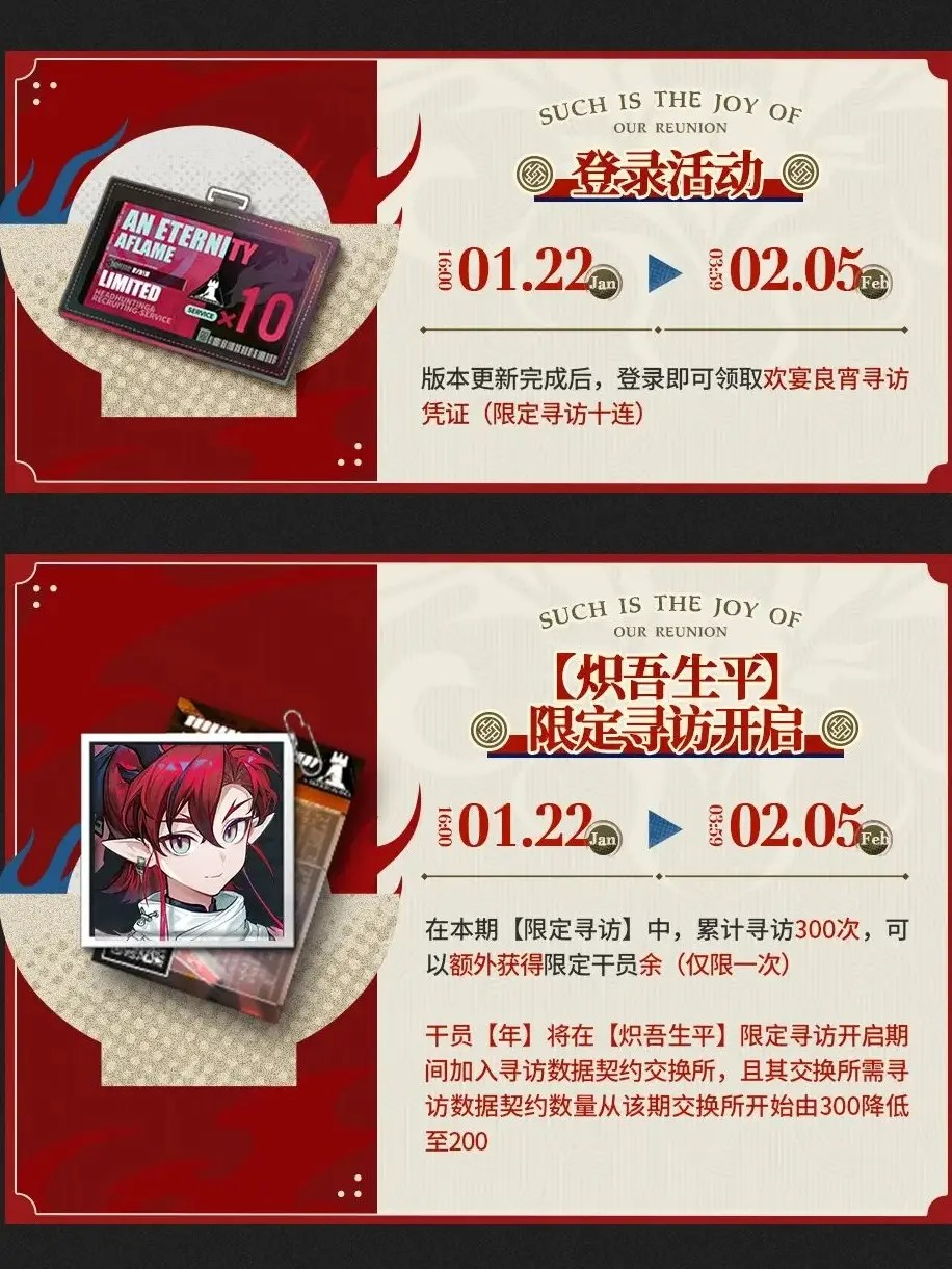 《明日方舟》2025春节福利活动奖励获取指南5