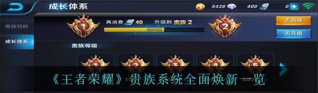 《王者荣耀》贵族系统全面焕新一览
