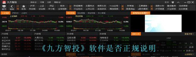 《九方智投》软件是否正规说明