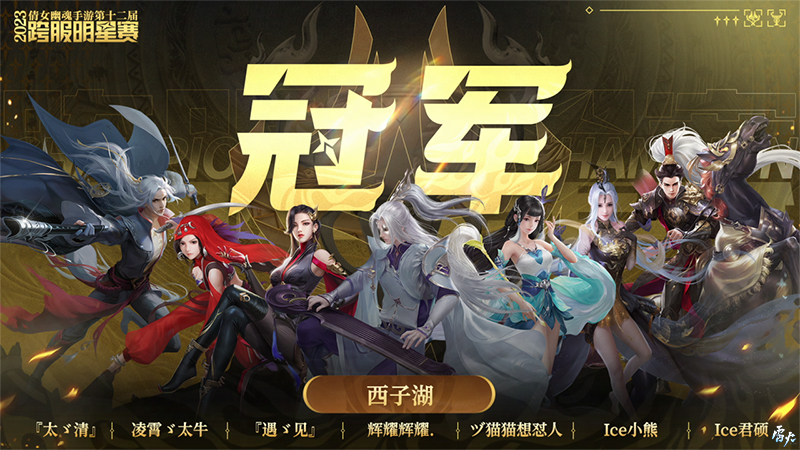 第十二届跨服明星赛**落幕，西子湖战队问鼎冠军