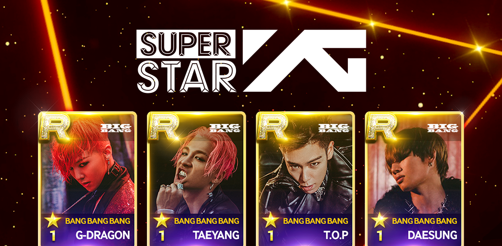 BIGBANG、BLACKPINK音乐节奏游戏《SUPERSTAR YG》在台湾正式上线！