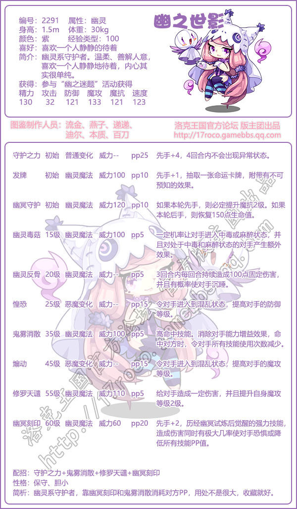 洛克王国幽之世影性格推荐_幽之世影什么性格好