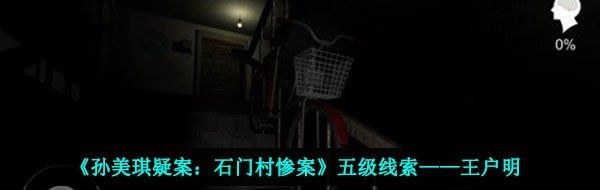 《孙美琪疑案：石门村惨案》五级线索——王户明