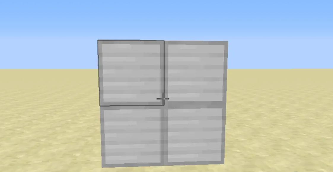 我的世界简易活塞门2x2制作方法1