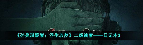 《孙美琪疑案：浮生若梦》二级线索——日记本3