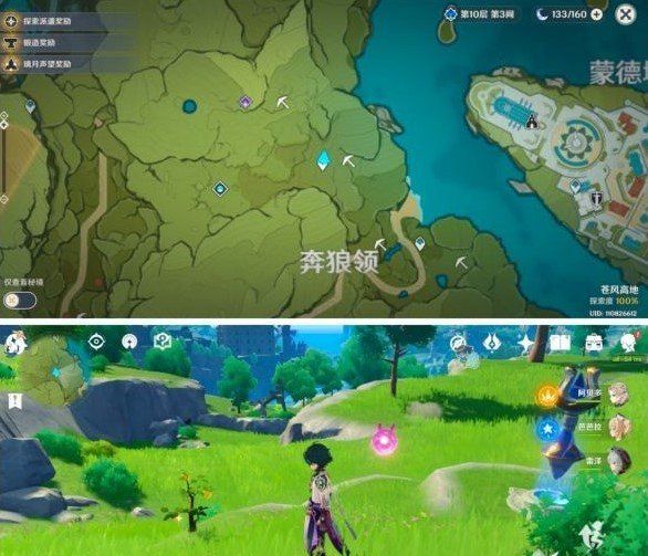 《原神》带有黄色的采集物拍摄地点介绍